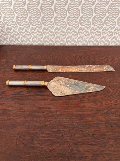 Vintage Cake & Pie Server Set, Mid Century - Etsy