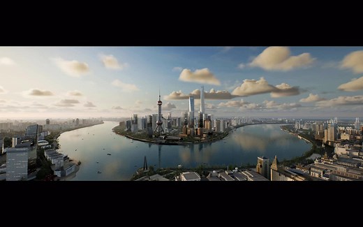 UE4智慧城市上海案例工程简介附下载链接
