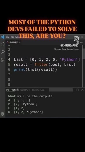 #python Daily Interview Questions | Do you think its easy 🤔 #pythonchallenge