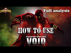 How to use Void(Full Analysis)-Marvel Contest of Champions