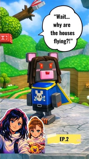 EP.2 Bear Found a World Where Houses Fly in the Sky 🐻☁️ #superbearadventures #viral #adventure