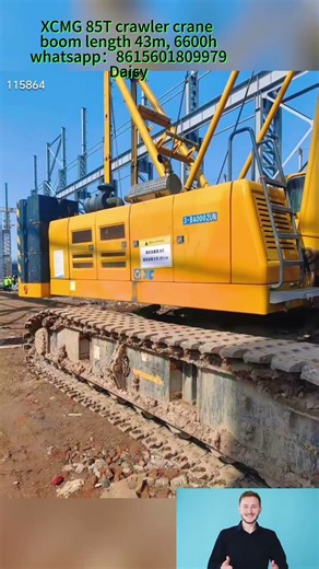 XCMG 85T used crawler crane year2021 two units cheap price