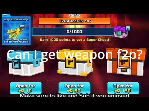 Can I get a weapon F2P in the PG3D lottery?