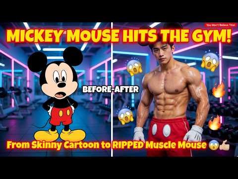 Mickey Mouse Hits the Gym in Real Life! From Skinny Cartoon to Ripped Muscle Mouse