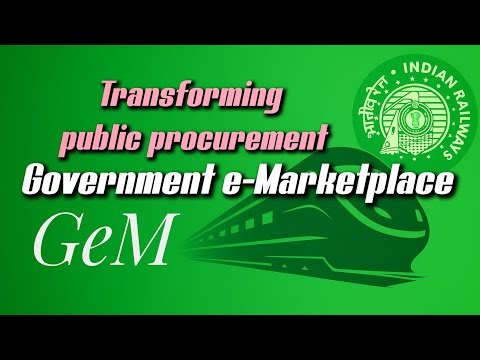 How Governmente-Marketplace (GeM) works in Railways ? Railway Departmental Exams | LDCE/GDCE