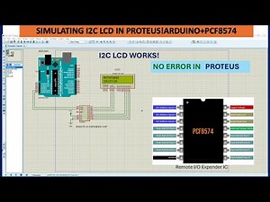 SIMULATING I2C LCD IN PROTEUS #PCF8574+ARDUINO UNO