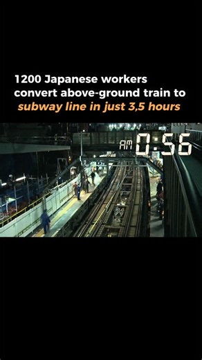 Star AI | Navigate the Stars of AI | In Japan, 1,200 workers accomplished something that sounds impossible: they converted an above-ground train track into an underground... | Instagram