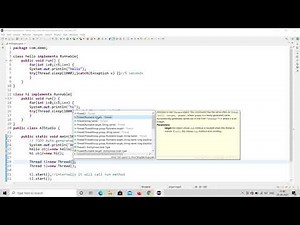 Java Threading using runnable example | Eclipse