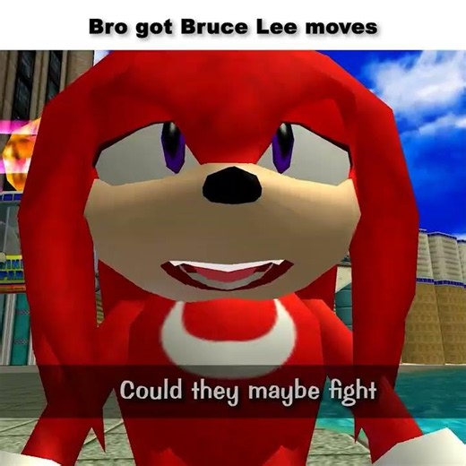 No freaking way this dude pulling out these bruce lee moves #sonic #memes