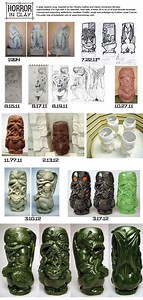 The Horror in Clay, A Gorgeous Green Cthulhu Tiki Mug