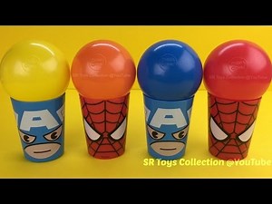 Balls Surprise Spider Man Cups Marvel Avengers Mashems My Little Pony Squishy Pops Zootopia Egg