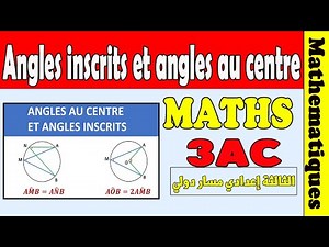 Inscribed angles and central angles, 3rd year of middle school