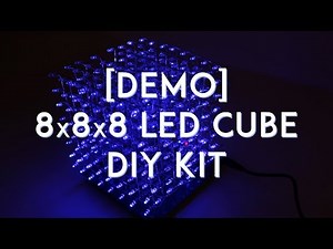 [DEMO] 8x8x8 LED Cube DIY Kit