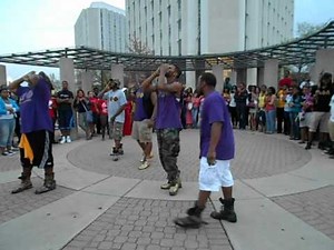 Omega Psi Phi Chant at NPHC Chant Off N.I.U.