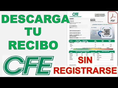 Download your 2026 CFE electricity bill | Without registering | In less than 3 minutes