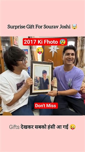 SouravJoshi_Ko_Surprise_Mila_🎁❤️✅_#souravjoshivlogs #piyushjoshi #kunalijoshi #gift #unboxing #viral