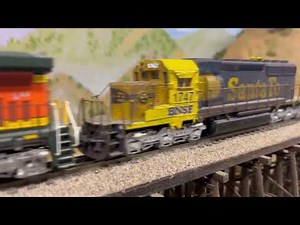 Strange CMX Track Cleaning train with BNSF 1747!
