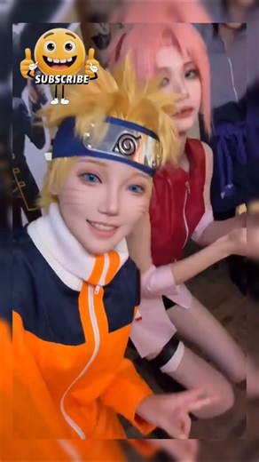 Naruto was shocked to see sakura that tall #shortsfeed #naruto #cosplay #short