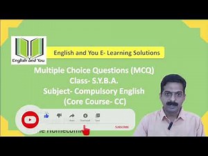 MCQ | SYBA | Compulsory English |The Homecoming and A Simple Philosophy ‪@EnglishandYou1‬
