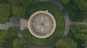 Top aerial view of a monument park - Free Stock Video