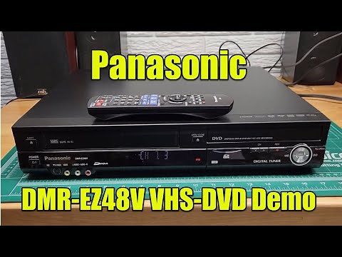 Panasonic DMR-EZ48V VHS-DVD Recorder/Player Combo Unit Demo