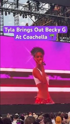 Tyla Brings Out Becky G At Coachella 2025 To Perform "On My Body" | Billboard #Shorts