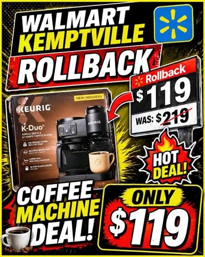 Walmart Kemptville Keurig Coffee Machine Rollback | $219 to $119! ☕🔥