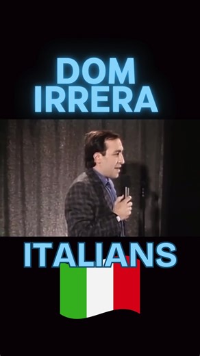 Your Glory Days on Instagram: "Dom Irrera explains Italians #funny #funnyvideos #funnyreels #comedy #standupcomedy #funnytiktok"