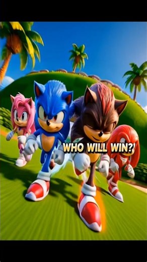 Sonic Dash Showdown:Knuckles vs shadow vs Emey vs sonic #sonicthehegehog #sonicdash