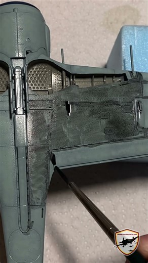 Panel Line Wash on the FW190A-8 -watch the full process on my channel!🔥