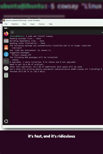 🐧Linux Command of the Day: Cowsay #shorts