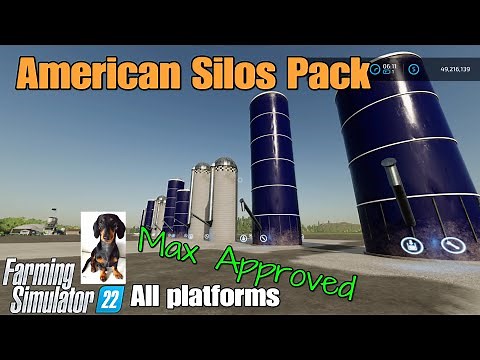 American Silos Pack / FS22 mod for all platforms