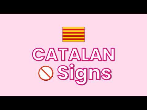 Learn Catalan Street Signs | Pronunciation + Meaning Guide (62 Seconds)