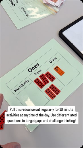 Repetition is Key . I highly recommend setting up this resource in a neat little station in your classroom so it’s always accessible and easy to use! . #themathematicsguy #ltdmathematics #education #learning #school #motivation #students #student #knowledge #teacher #children #kids #teaching #success #community #teachers #inspiration #teachersofinstagram #educationmatters #career #educational #fun #onlinelearning #leadership #mathsonline #mathstutoring #visualmodels #pedagogy #handsonlearning | 