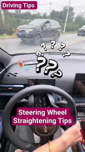 This steering wheel alignment sticker solves that problem. #shorts #fyp #car