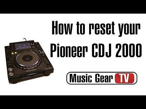 Pioneer CDJ 2000 reset