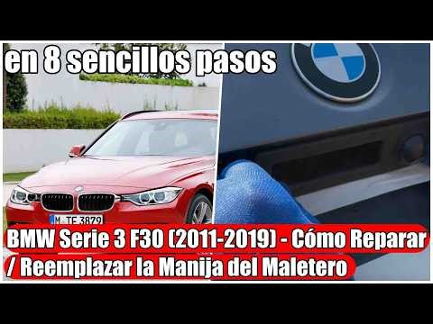 BMW Serie 3 F30 (2011-2019) - Cómo reparar/reemplazar la manija del maletero (no abre manualmente)
