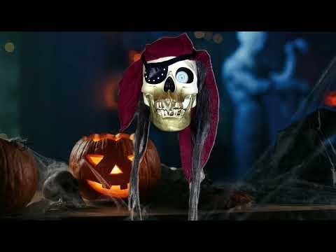 Gemmy's Dropping Pirate Skull Detailed Review with some history