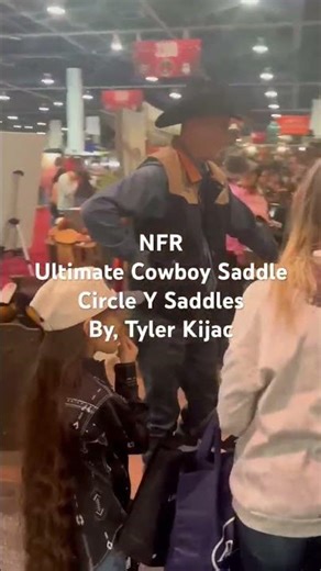 NFR Ultimate Cowboy Saddle by Circle Y Saddles / Tyler Kijac #nfr