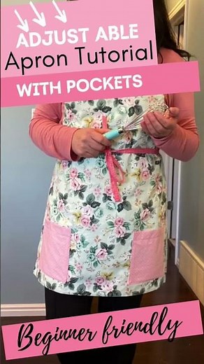DIY, ADJUSTABLE APRON WITH POCKETS