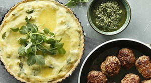 Bjud på krämig potatis- och mozzarellapaj till vegobiffarna