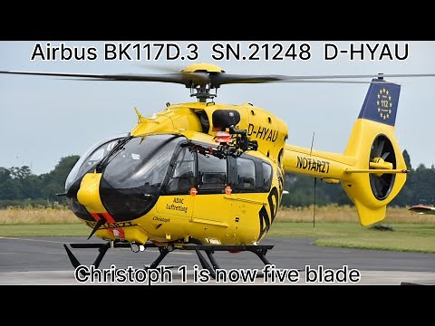 New Airbus BK117D.3 (H145) SN.21248 D-HYAU from ADAC Luftrettung gGmbH Christoph 1