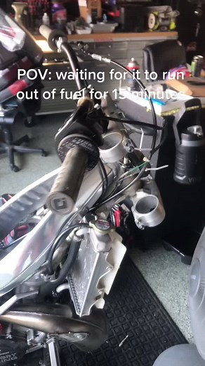 Help it’s turned into a hybrid #mcdonaldshacks #DIYwithBlock #fyp #dirtbike #help