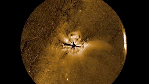 Video: Nasa's Punch shows huge solar eruption streaming out from the Sun