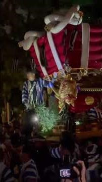 幕破り！辻子太鼓台 石切劔箭神社秋祭り 2025 布団太鼓 ふとん太鼓