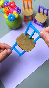 You can use straws to make fun house stools for children. It is simple and fun. 🎉👧🏻🎂 #craft #crafting #handmade | Art, Crafts and Journals
