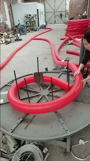 Corrugated pipe coiling process- Good tools and machinery can increase work efficiency