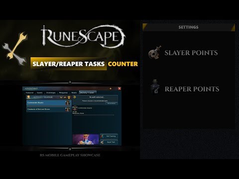 Setting up Slayer & Reaper Tasks Counter | RuneScape Mobile Settings