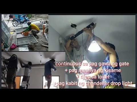paano mag kabit ng chandelier drop light