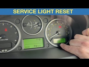 How to reset the service in the Land Rover Freelander 2?